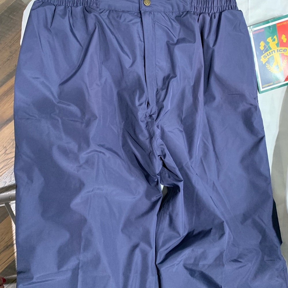 NWT mens XL waterproof golf pants Sun ice navy blue - Picture 2 of 13